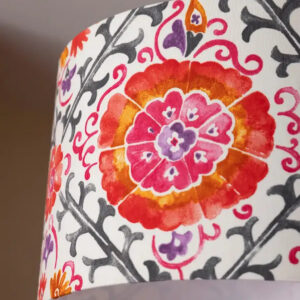 Garden of Time Red Drum Lampshade
