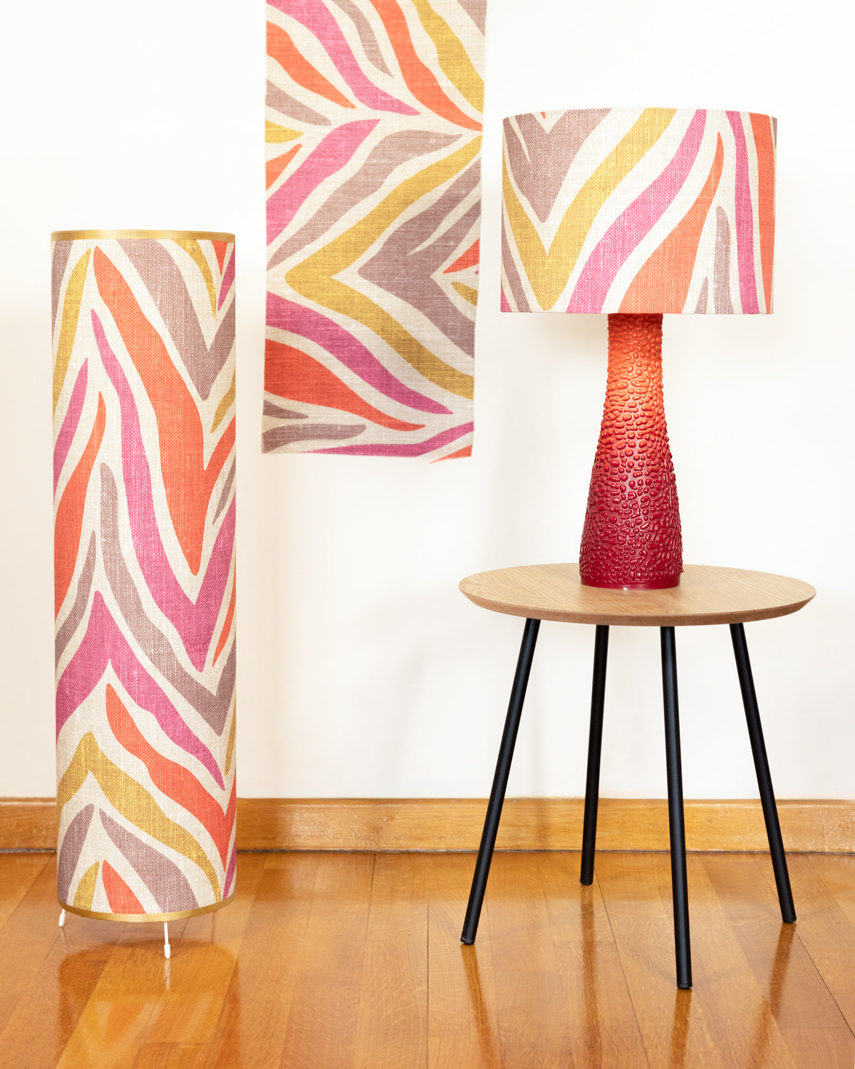 Savana Rosa Drum Lampshade - Image 2