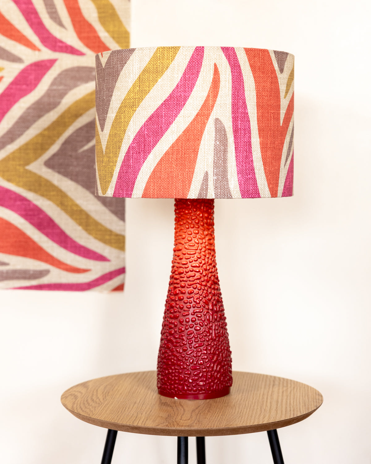 Savana Rosa Drum Lampshade - Image 3
