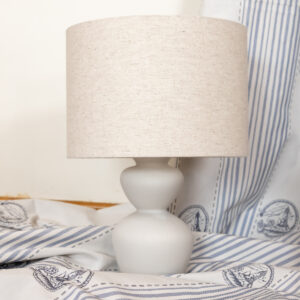 Simple Linen Drum Lampshade