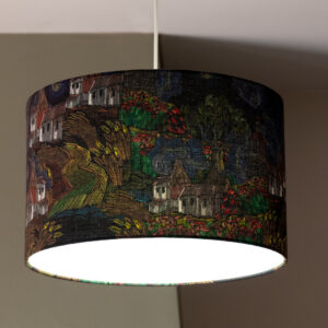 Fantasy Landscape  Drum Lampshade